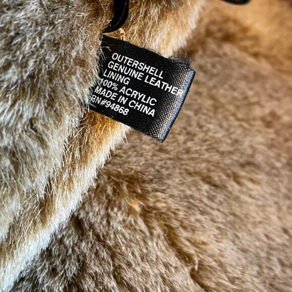 Bernardo Long Length Suede Leather faux Shearling Warm Winter Coat womens XL - Picture 12 of 13